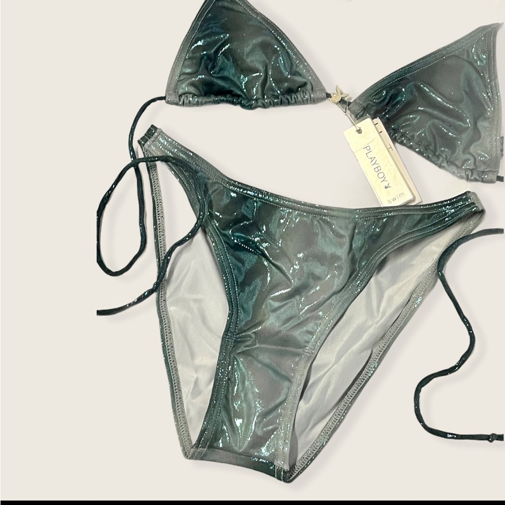 PLAYBOY iridescent vintage bikini